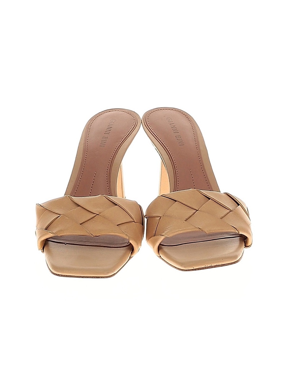 Gianni Bini Tan Braided Slide Mules